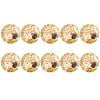 thumbnail image 7 of PEONAVET Thanksgiving Paper Plates, 10 Pcs Heavy Duty Disposable Plates for Party Supplies, 9 Inch Fall Plates for Holiday Party Decor, 7 of 7