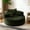 Green, variant on ClinQ 55 inch Oversized Round Chaise Lounge, Corduroy Upholstered Boneless Sofa with Side Pockets, 3 Pillows Include, No Assembly Required, Black