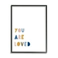 thumbnail image 2 of Stupell Industries You Are Loved Motivational Phrase Children's Block Typography, 24 x 30, Design by Leah Straatsma, 2 of 5