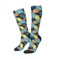 thumbnail image 2 of Fotbe Sunflowers print Women's Men's Novelty Crew Socks Cotton Socks Knee High Socks for Walking,Running,Nurses,Pregnancy, 2 of 8