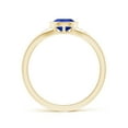 thumbnail image 2 of ANGARA Natural Bezel-Set Pear-Shaped 1.1 ct Tanzanite Ring with Diamonds in 14K Yellow Gold for Women (Size-8x6mm) | December Birthstone, Anniversary, Jewelry Gift for Women | Natural Tanzanite Ring, 2 of 9