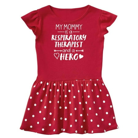 

Inktastic My Mommy is a Respiratory Therapist and a Hero Gift Toddler Girl Dress