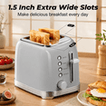 Toaster 2 Slice Retro Stainless Steel Gray - Walmart.com