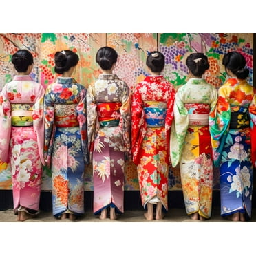 Elegant Kimono Beauties 1000-Piece Jigsaw Puzzle – Vibrant Cultural Art, Adult Brain Exercise & Home Décor by Cross & Glory