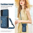 thumbnail image 4 of for Samsung Galaxy S23 Plus (Not S23) Crossbody Wallet Case for Women, Bling Glitter PU Leather Phone Case with RFID Blocking Card Holder Cover for Samsung Galaxy S23+ Plus SZ Blue, 4 of 18