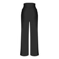 thumbnail image 3 of YUTK Lounge Yoga Pants for Women Fold Over Low Waist Wide Leg Sweatpants Flare Leggings Bell Bottoms Y2K Foldover Pants Black M, 3 of 7