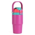 thumbnail image 2 of Ozark Trail 18oz Vacuum-Insulated Stainless Steel Dual Lid Insulated Tumbler, Double Wall Vacuum Insulated Travel Tumbler with Sip & Chug Lid, Pink, 2 of 18