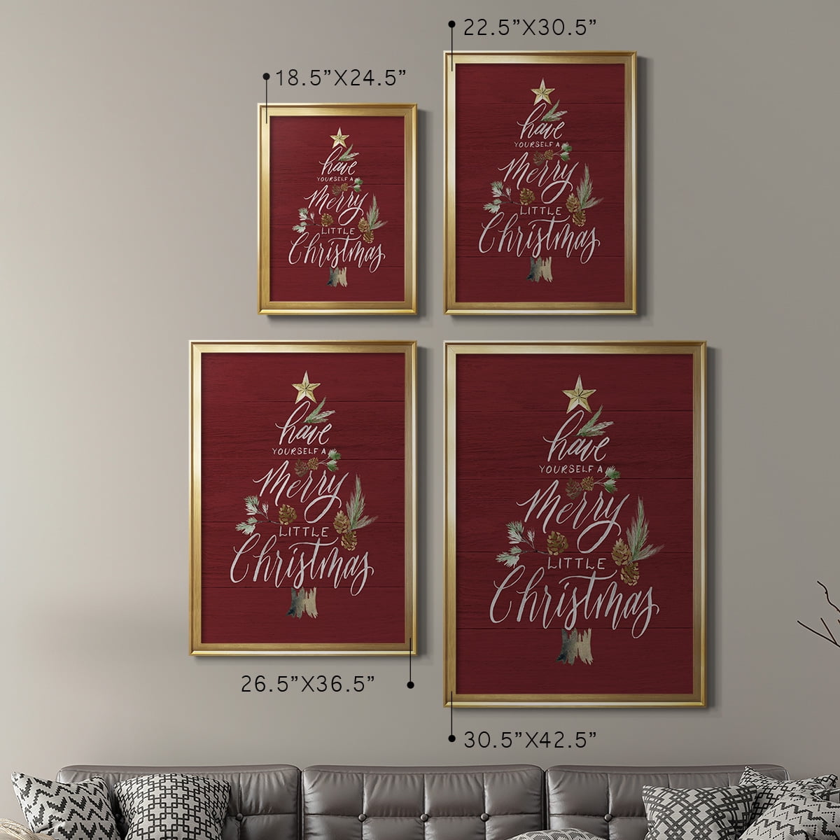 Merry Little Christmas Premium Classic Framed Print - Ready to Hang