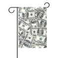 thumbnail image 1 of POPCreation Dollar Cash Flow Green Garden Flag Banner 12x18 Inches Star Stripe American Patriotic Decorative Flag for Wedding Home Outdoor Garden Decor, 1 of 2