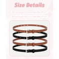 thumbnail image 3 of AWAYTR 4PCS Kids PU Leather Belts for Girls, Heart Shape Metal Buckle, Adjustable Hole Design, Cute Skinny Belt for Uniform Dress Jeans Casual Wear, 3 of 8