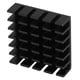 thumbnail image 4 of 10 Uds P2006-B aleta de refrigeración de aluminio negro disipador de calor Chip disipador de calor enfriador, 4 of 8
