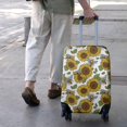 thumbnail image 3 of White Bee Sunflower Pattern Luggage Cover Fashion Suitcase Cover Baggage Covers Fit 25-28 Inch Luggage (Go Travel), 3 of 5