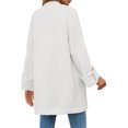 thumbnail image 4 of Open Front Women Long Sleeved Oversized Knit Slouchy Casual Loose Cardigan Coat, 4 of 5