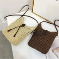 thumbnail image 2 of HLSOHJP Beach Rattan Bag Hand Woven Straw Bag Bohemian Summer Beach Handbag Travel Female Shoulder Tote Wicker Crossbody Bag bolsos, 2 of 6
