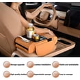 thumbnail image 6 of Multifunctional Car Armrest Cushion, 5-in-1 Center Console Cover with 2 Storage Bags Cup Holder/1 Tissue Box/1 Mobile Phone Slot/2 Side Storage Pockets, for SUV/Pickup Trucks, 6 of 7