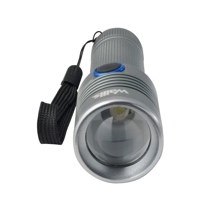 Linterna Luz LED USB Recargable C/Lente Convexo Wallis
