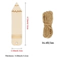 thumbnail image 4 of Raindrops  10 Pcs Blocks Clear Wooden Blank Pencil Shaped Bookmark Student, 4 of 6
