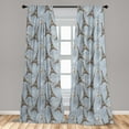 thumbnail image 5 of Ambesonne Eiffel Curtains, Retro Bicycles Landmark, Pair of 28"x63", Brown Pale Blue, 5 of 5