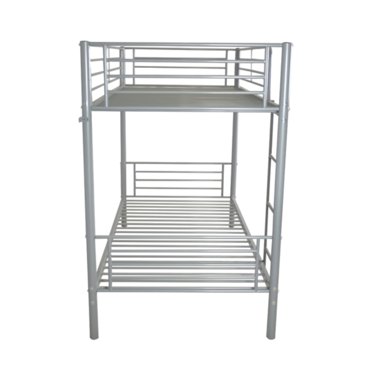 Alvantor Twin Over Twin Metal Bunk Bed with Safety Guard Rails and Ladder