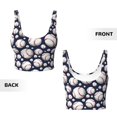 thumbnail image 6 of Goofa Cute Basebal Printed Sports Bras for Women, High Impact Running Bra Workout Crop Tank Tops Longline Sports Bra Push up-Medium, 6 of 9