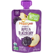 HappyKid Apple and Blackberry Yogurt Pouch, 3.5 Oz.