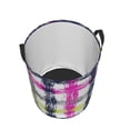 thumbnail image 5 of ZNDUO Round Laundry Basket, Waterproof Collapsible Laundry Baskets with Handles, Medium Size - Cartoon Graffiti Stripe Pattern, 5 of 8