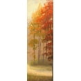 thumbnail image 2 of Marcon, Michael 9x18 Black Ornate Wood Framed with Double Matting Museum Art Print Titled - Fall Trees I, 2 of 4