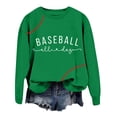 thumbnail image 5 of T-shirt à Manches Longues Col Rond pour Femmes, Quotidien, Maison, Extérieur, Entraînement, Imprimé, Chandail en Molleton, Blouse de Rue, Mode Urbaine, 5 of 5