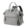 thumbnail image 2 of Bolsa de pañales para bebés, bolsa de viaje para niños y niñas, bolsa de transporte de gran capacidad, bolsa de pañales Gris, 2 of 8