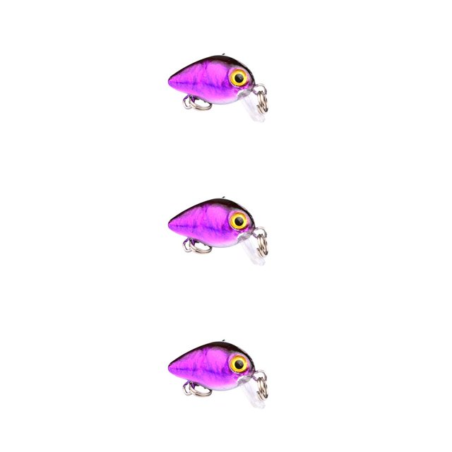Shengyu Crankbaits Durs Réalistes Leurres de Pêche Swimbait Petits Crankbaits Durs Simulation Réaliste Hameçons d'Eau Salée Appât H 3Ensemble