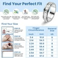 thumbnail image 5 of Fidget Rings Spinner Ring for Women - Spinning Anxiety Ring for Men - Wedding Band 925 Sterling Silver Platinum Plated Engraved Scrollwork Jewelry Size 7 Engagement Birthday Christmas Gifts, 5 of 9