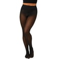 thumbnail image 1 of Hanes Womens EcoSmart Opaque Tights, L, Black, 1 of 4