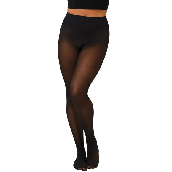 Hanes Womens EcoSmart Opaque Tights, S, Black