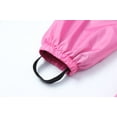 thumbnail image 3 of Kids Waterproof Breathable Outdoor Pants, Double Layer Thickened Elastic Cuff Rain Trousers for Boys and Girls Age 2-10, Windproof and Durable for Playground, Hiking,All-Weather Activities - Hot Pink, 3 of 8