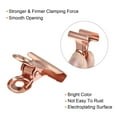 thumbnail image 4 of Uxcell Metal Hinge Clip Clamp Small Binder Clips  Rose Gold 0.94x0.86x0.63 inch 30 Pack, 4 of 5