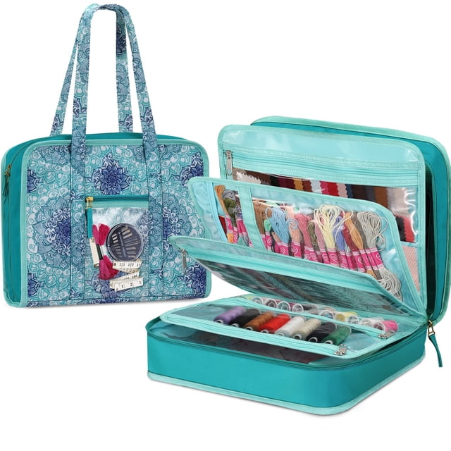 Bolsa organizadora grande para costura FINPAC, 33 x 11 x 27 cm