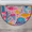Multicolour 4, variant on CURLYOOT Yellow Leaf Tropical Palm Half Round Door Mat 40'' x 63'', Indoor Outdoor Entrance Rug, Semi Circular Area Rug, Non Slip Washable Absorbent Doormat, Laundry Room Rug