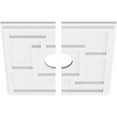 thumbnail image 2 of 36"OD x 3"ID x 12 1/2"C x 1"P Knox Architectural Grade PVC Contemporary Ceiling Medallion, Two Piece, 2 of 7