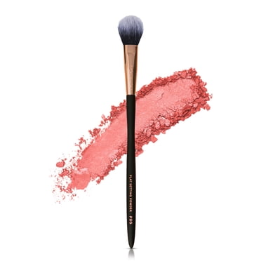Profusion Cosmetics Artistry Series Flat Setting Powder Brush, Small Setting Makeup Brush for Precise Powder Application, Vegan & Cruelty-Free, Black