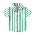 thumbnail image 2 of Bnwani Long Sleeve Toddler Shirts Boys Uniform Casual Fashion Cute Striped Pocket Tops, 2 of 7