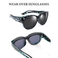 thumbnail image 5 of TINHAO Fit Over Glasses Sunglasses with Hard Case, Wrap Around Cat-Eye Polarized Wear Over Rx Glasses, UV400 Protection, Gift Ready, 5 of 8