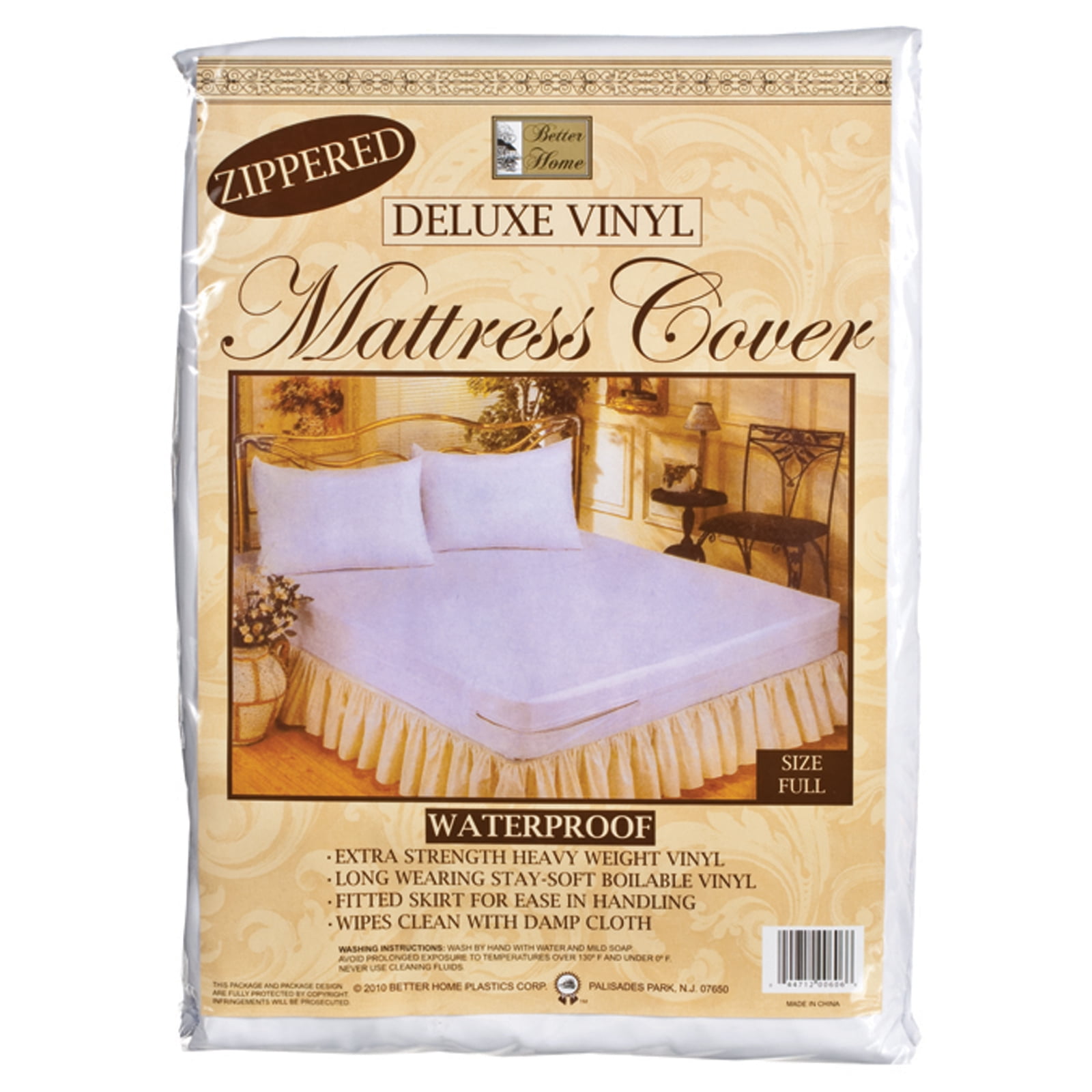 Vinyl Mattress Cover Zippered Full, Vinyl, Full 1 Pkg