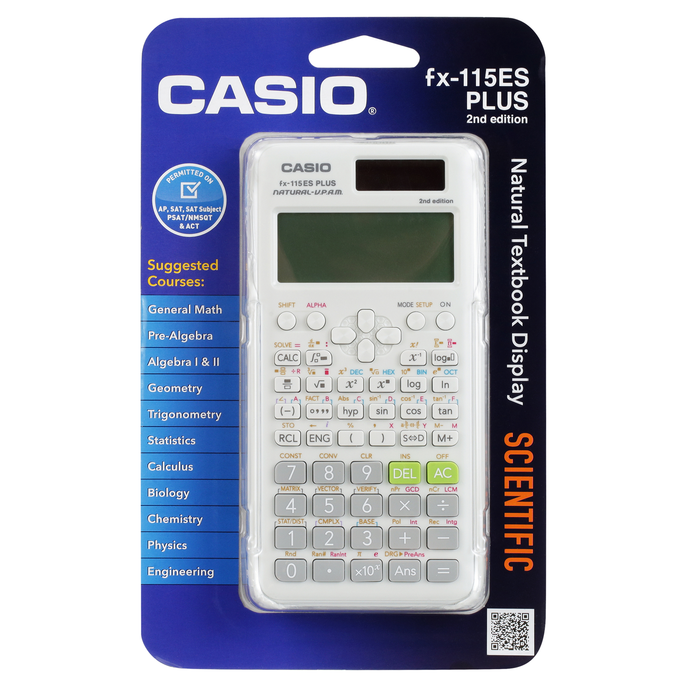 Buy Casio FX-115ESPLUS2 Scientific Calculator, Natural Textbook Display ...