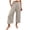 Coffee, variant on Women's High Waisted Cropped Wide Leg Pants Summer Loose Travel Work