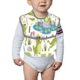 thumbnail image 6 of Susaid Cartoon Frogs Print Bibs for Babies Toddlers Adjustable Waterproof Free Soft Durable Bibs for eating with Large Pocket Food Catcher, 6 of 8