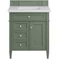 thumbnail image 6 of James Martin Vanities 30" Single Vanity, Smokey Celadon w/ 3 CM Arctic Fall Top, 6 of 7