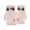 Pink, variant on Deer Print Velvet Thermal Gloves,Winter Ski Windproof Hand Warmers,Soft Plush Thick Cold Resistant Hand Covers,Smooth Fluff Fabric Anti Freeze Outdoor Snow Sports Hand Gear,White
