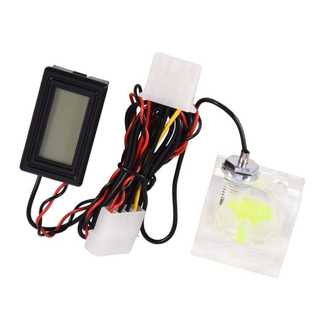 PC Computer 3 Way Meter Water Cooling System Kit for Monitoring Speed and Temperature -50 degrees Celsius to 110 degrees Celsius