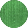 thumbnail image 1 of Ahgly Company Indoor Round Abstract Emerald Green Contemporary Area Rugs, 8' Round, 1 of 4