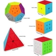 thumbnail image 4 of Speed \u200b\u200bCube Set 2x2 3x3 4x4 Pyramid Magic Cube, Smooth Stickerle, 4 of 5